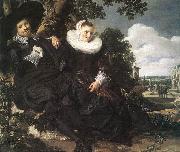 HALS, Frans Married Couple in a Garden oil painting reproduction